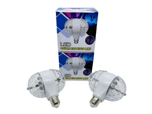 &u++ LAMPARA FOCO GIRATORIO DOBLE LUZ LED